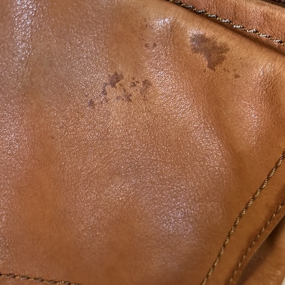 Fossil soft leather crossbody bag tan leather adjustable strap - Picture 5 of 9